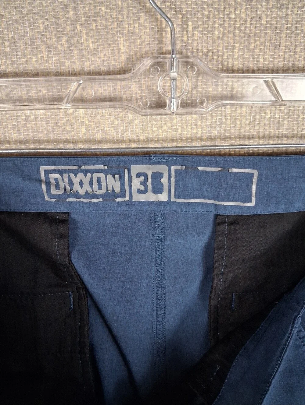 Dixxon Flannel Co. Shorts Men 36 Navy Blue Hybrid Stretch Flat Front Performance